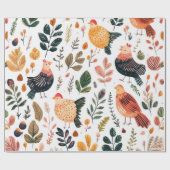 Wild Truthahn-Feder-Wildtiermuster Geschenkpapier (Flach)