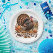 Wild Truthahn Thanksgiving Pappteller (Party)