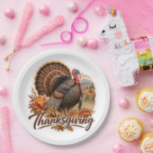 Wild Truthahn Thanksgiving Pappteller (Party)
