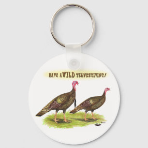 Wild Truthahn Thanksgiving Schlüsselanhänger
