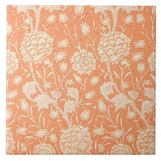 Wild Tulip Pattern (von William Morris) Fliese (Vorderseite)
