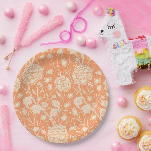 Wild Tulip Pattern (von William Morris) Pappteller (Party)