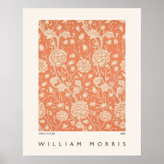 Wild Tulips Floral Pattern William Morris Poster (Vorne)