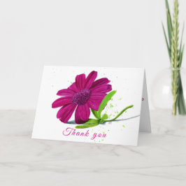 Wild-tunesische Blume dank Karte