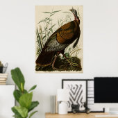 Wild Turkey_Audubon_Poster Poster (Heimbüro)