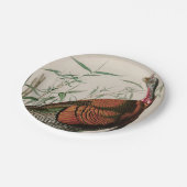 Wild Turkey Birds of America Audubon Print Pappteller (Schrägansicht)