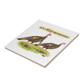 Wild-Turkey-Erntedank Fliese (Seite)