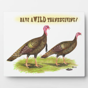 Wild-Turkey-Erntedank Fotoplatte