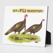 Wild-Turkey-Erntedank Fotoplatte (Seite)