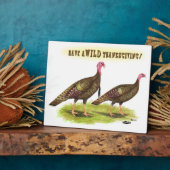 Wild-Turkey-Erntedank Fotoplatte (Seite)