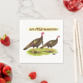 Wild-Turkey-Erntedank Serviette (Beispiel)