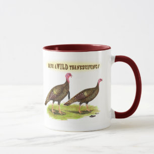 Wild-Turkey-Erntedank Tasse