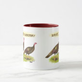 Wild-Turkey-Erntedank Tasse (Zentrum)
