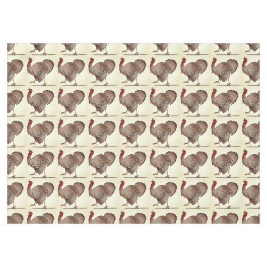 Wild-Turkey-Erntedank Tischdecke (Vorderseite (Horizontal))