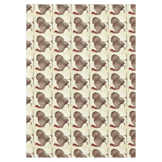 Wild-Turkey-Erntedank Tischdecke (Vorderseite)