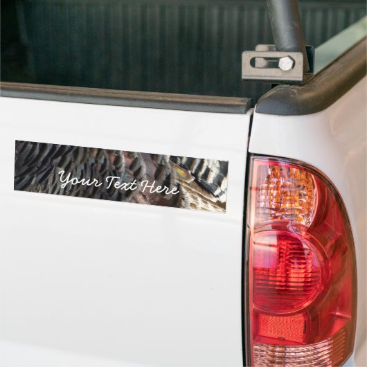 Wild Turkey Feathers I Abstrakt Nature Design Autoaufkleber (Auf Lkw)