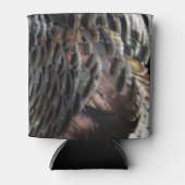 Wild Turkey Feathers I Abstrakt Nature Design Dosenkühler (Vorderseite)