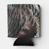 Wild Turkey Feathers I Abstrakt Nature Design Dosenkühler (Rückseite)