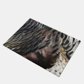 Wild Turkey Feathers I Abstrakt Nature Design Fußmatte (Schrägansicht)