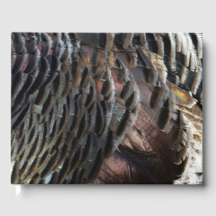 Wild Turkey Feathers I Abstrakt Nature Design Gästebuch