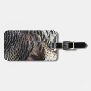 Wild Turkey Feathers I Abstrakt Nature Design Gepäckanhänger