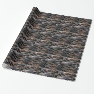 Wild Turkey Feathers I Abstrakt Nature Design Geschenkpapier