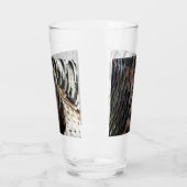 Wild Turkey Feathers I Abstrakt Nature Design Glas (Links)