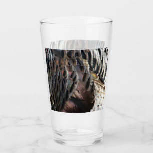 Wild Turkey Feathers I Abstrakt Nature Design Glas
