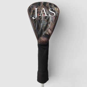Wild Turkey Feathers I Abstrakt Nature Design Golf Headcover