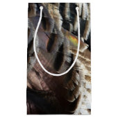 Wild Turkey Feathers I Abstrakt Nature Design Kleine Geschenktüte (Vorderseite)