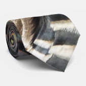 Wild Turkey Feathers I Abstrakt Nature Design Krawatte (Gerollt)