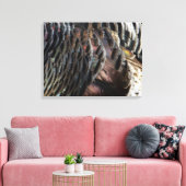 Wild Turkey Feathers I Abstrakt Nature Design Leinwanddruck (Insitu (Wohnzimmer))
