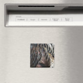 Wild Turkey Feathers I Abstrakt Nature Design Magnet (In Situ (Geschirrspüler))