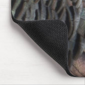 Wild Turkey Feathers I Abstrakt Nature Design Mousepad (Ecke)