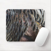 Wild Turkey Feathers I Abstrakt Nature Design Mousepad (Mit Mouse)