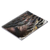 Wild Turkey Feathers I Abstrakt Nature Design Notizblock (Linke Seite)