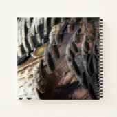 Wild Turkey Feathers I Abstrakt Nature Design Notizblock (Rückseite)