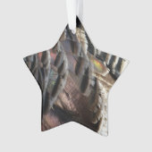 Wild Turkey Feathers I Abstrakt Nature Design Ornament (Vorderseite)
