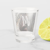 Wild Turkey Feathers I Abstrakt Nature Design Schnapsglas (Rückseite)