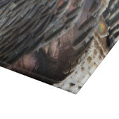 Wild Turkey Feathers I Abstrakt Nature Design Schneidebrett (Ecke)