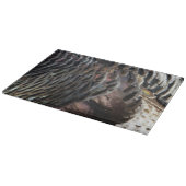 Wild Turkey Feathers I Abstrakt Nature Design Schneidebrett (Ecke)