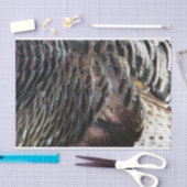 Wild Turkey Feathers I Abstrakt Nature Design Seidenpapier (Handwerk)