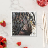 Wild Turkey Feathers I Abstrakt Nature Design Serviette (Beispiel)