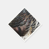 Wild Turkey Feathers I Abstrakt Nature Design Serviette (Ecke)