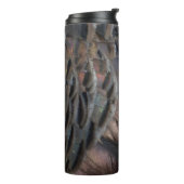 Wild Turkey Feathers I Abstrakt Nature Design Thermosbecher (Nach links gedreht)