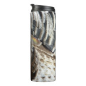 Wild Turkey Feathers I Abstrakt Nature Design Thermosbecher (Nach rechts gedreht)