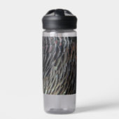 Wild Turkey Feathers I Abstrakt Nature Design Trinkflasche (Vorderseite)
