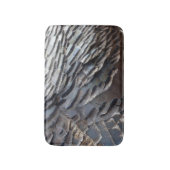 Wild Turkey Feathers II Abstrakte Naturgestaltung Badematte (Vorderseite Vertikal)