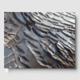 Wild Turkey Feathers II Abstrakte Naturgestaltung Gästebuch
