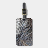 Wild Turkey Feathers II Abstrakte Naturgestaltung Gepäckanhänger (Vorderseite vertikal)